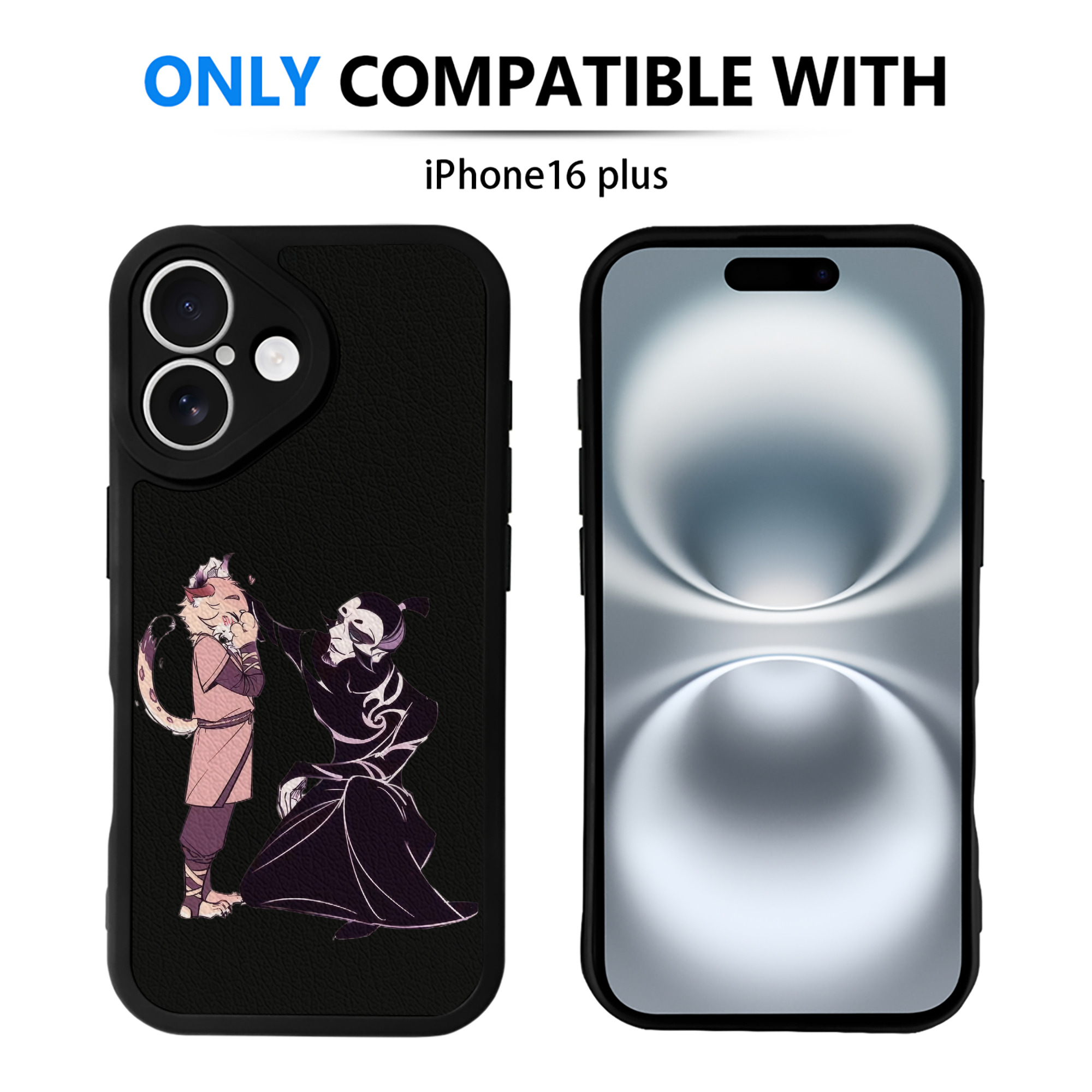 （画像用） Ne Zha 2 ナタ 魔童の大暴れ 【iPhone 16シリーズ対応】シリコンスマホケース（レザー調） 材質：シリコン
